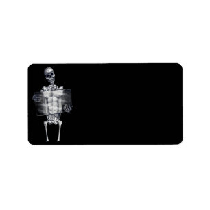 Skeleton Adressaufkleber