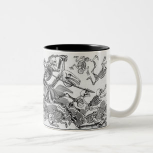 skeleton Angriffs-Tasse Zweifarbige Tasse