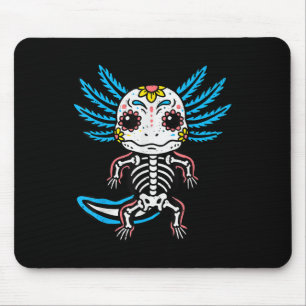 Skeleton Axolotl Halloween Costume Boys Teens Girl Mousepad