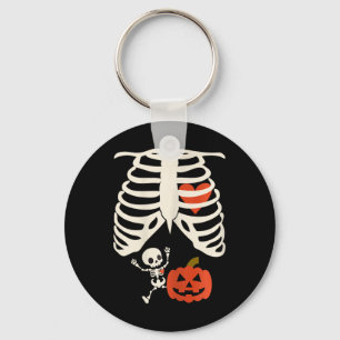 Skeleton Baby Halloween Pregnancy Couches Kostüm Schlüsselanhänger