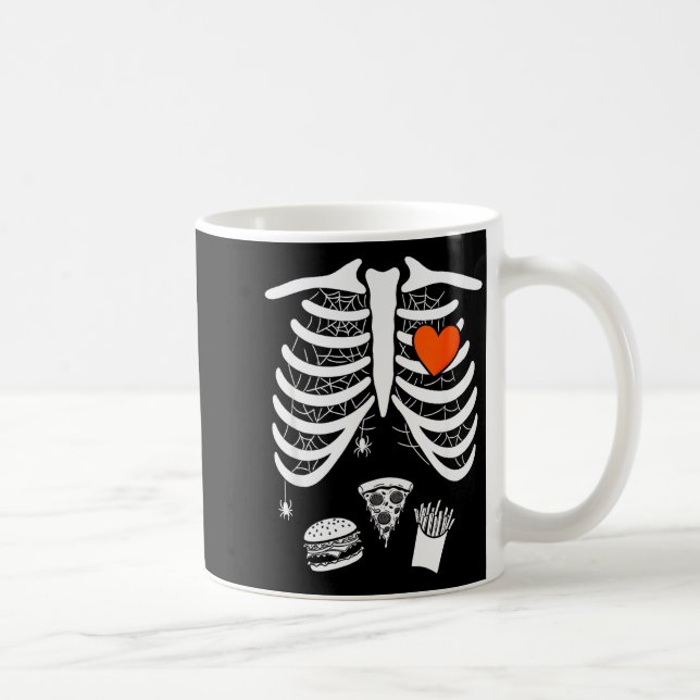 Skeleton Baby Pregnant Xray Rib Cage For Fall Hall Kaffeetasse (Rechts)