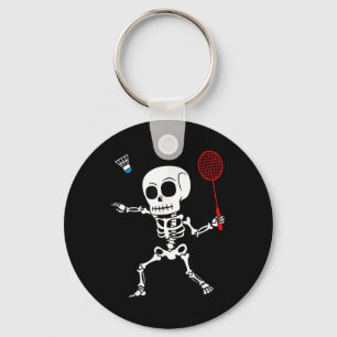 Skeleton Badminton Halloween Smash Shuttle Easy Co Schlüsselanhänger
