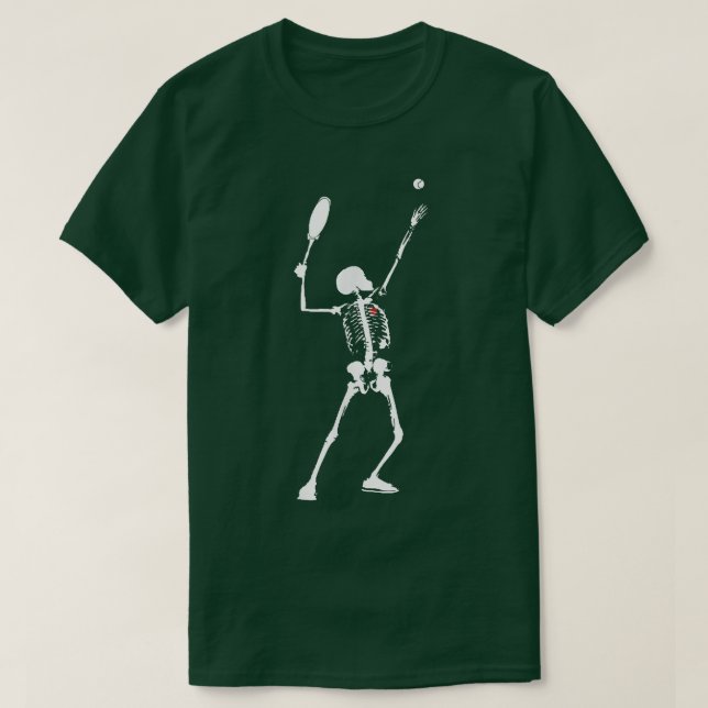 Skeleton Badminton  T-Shirt (Design vorne)