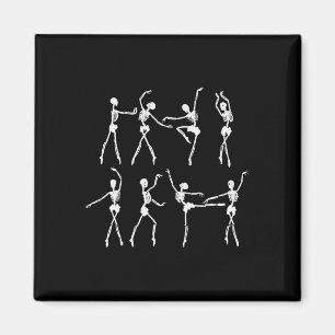 Skeleton Ballerinas Balletttanz Niedlich Halloween Magnet