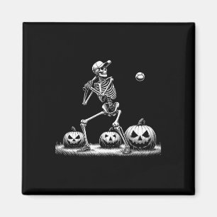 Skeleton Baseball Spieler Halloween Mens Womens Ki Magnet