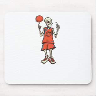 Skeleton Basketball Player Mousepad