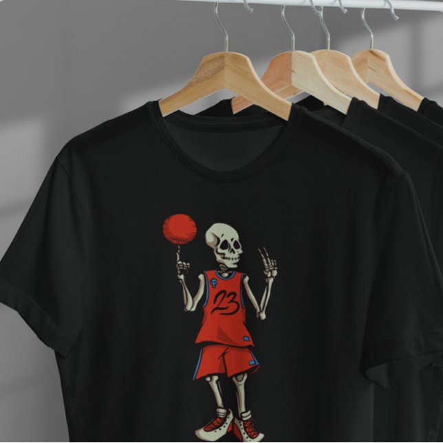 Skeleton Basketball T-Shirt (Von Creator hochgeladen)