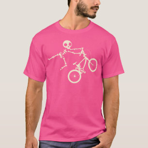 Skeleton Bmx Coole Hard Core Cyclis T-Shirt