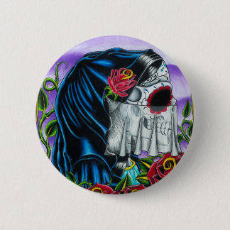 Skeleton Braut Button