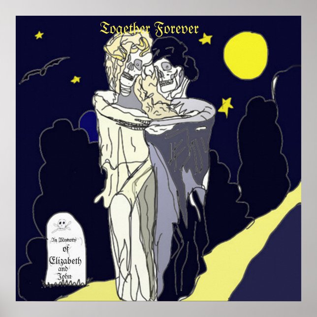Skeleton Bride and Groom Poster (Vorne)
