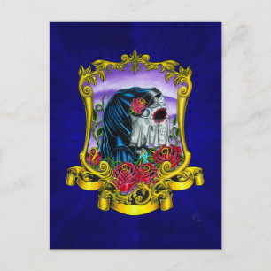 Skeleton Bride Postcard Postkarte