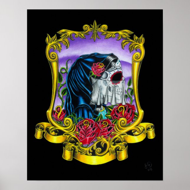Skeleton Bride Print Poster (Vorne)