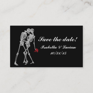 Skeleton Bridge und Groom RSVP-Karten Begleitkarte