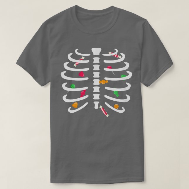 Skeleton Candy Niedlich Adult Kinder T-Shirt (Design vorne)
