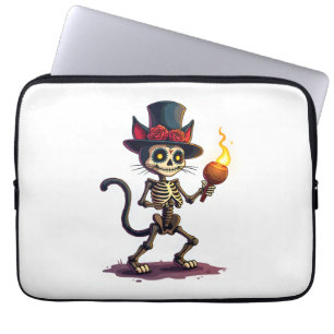 Skeleton Cat Jamboree Laptopschutzhülle