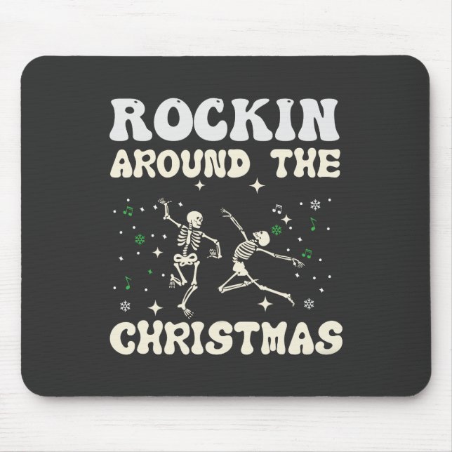 Skeleton Christmas Dance Mousepad (Vorne)