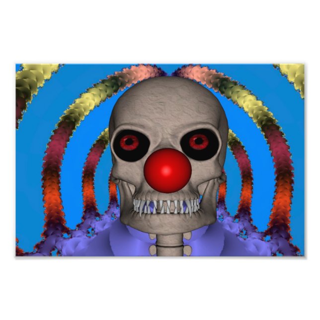 Skeleton Clown Fotodruck (Vorne)