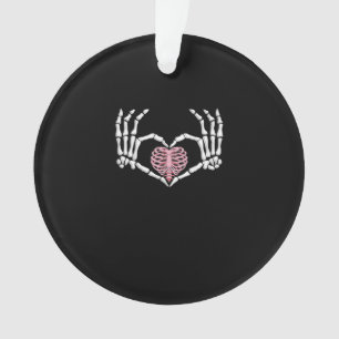 Skeleton Coeur main drôle Halloween Femmes Hommes
