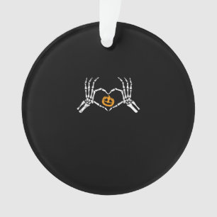 Skeleton Coeur main Halloween Costume Citrouille
