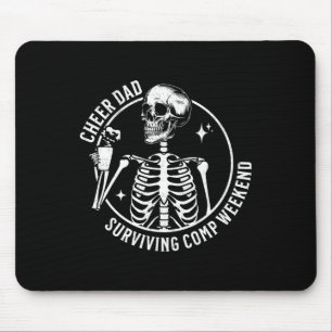 Skeleton Coffee Cheer Vater Überleben Comp Weekend Mousepad
