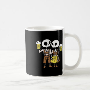 Skeleton Couple Beering Beer Halloween Kaffeetasse