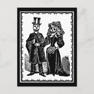 Skeleton Couple - Carte postale