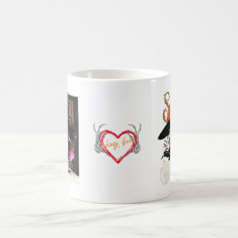 Skeleton Couple Enjoying Coffee Kaffeetasse