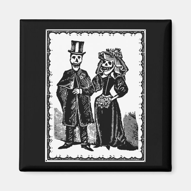 Skeleton Couple - Magnet #1 (Anpassen) (Vorne)