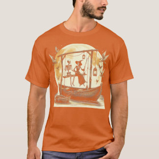 Skeleton Couple Moon Family Wiedersehen 2024 Seere T-Shirt