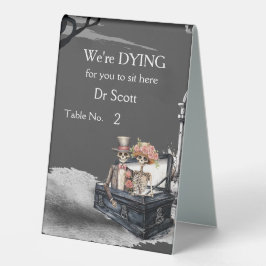 Skeleton Couple Wedding Tischaufsteller