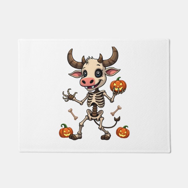Skeleton Cow Parade Fußmatte (Vorderseite)