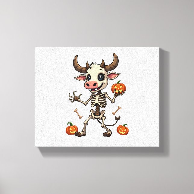 Skeleton Cow Parade Leinwanddruck (Vorderseite)