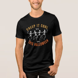 Skeleton Creep es Cool dieses Halloween Tri-Blend Shirt