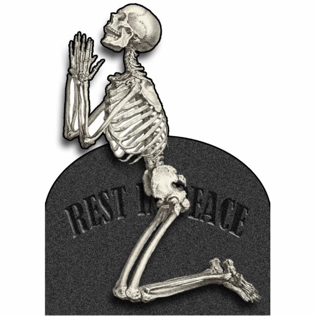 Skeleton Cutout Magnet 2x3 beten Fotoskulptur Magnet (Vorne)