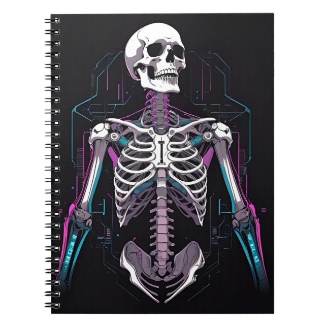 Skeleton Cyber Notizblock (Vorderseite)