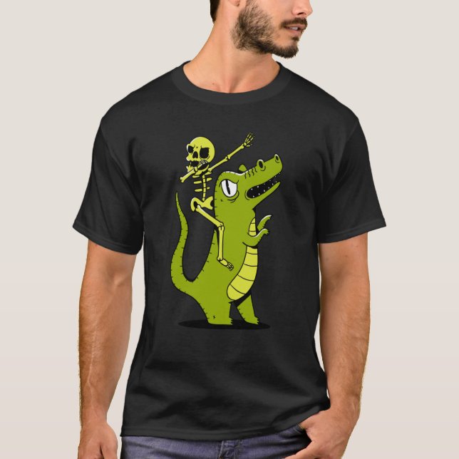 skeleton dab dabbing rex T-Shirt (Vorderseite)