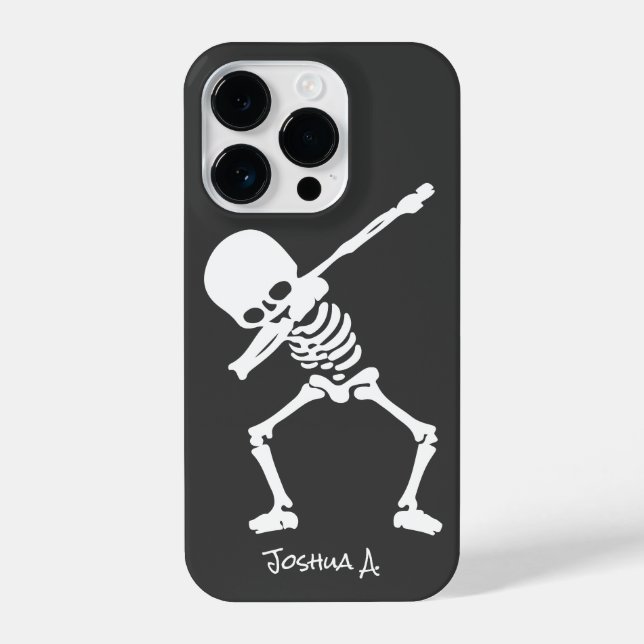 Skeleton Dabbing Case-Mate iPhone 14 Fall Pro Hülle (Rückseite)