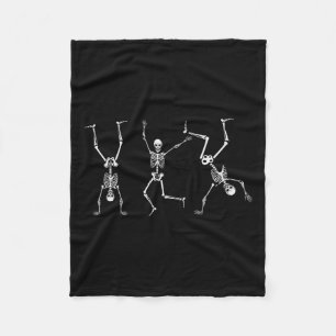 Skeleton Dance Challenge Halloween Beängstigendes  Fleecedecke