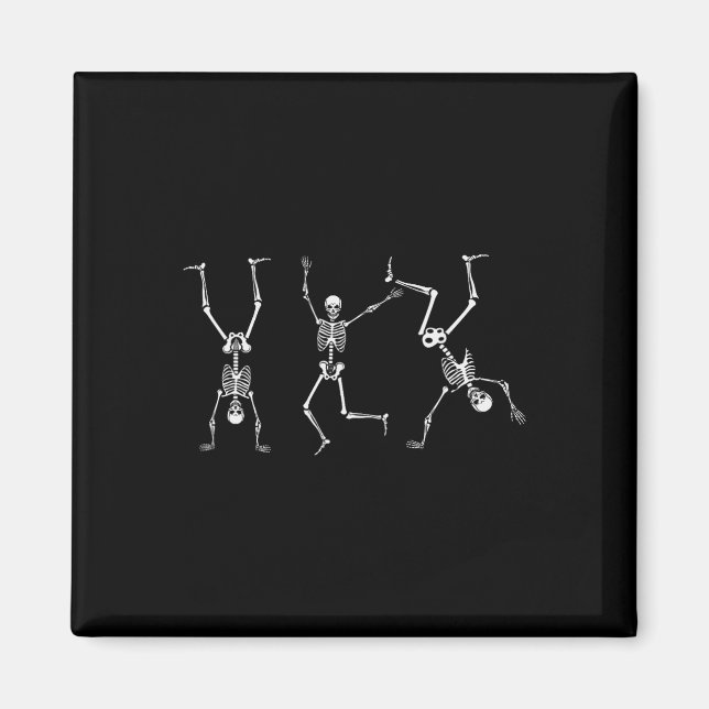 Skeleton Dance Challenge Halloween Beängstigendes  Magnet (Vorne)