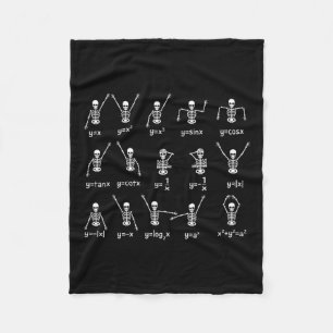 Skeleton Dance Figures Equity Math Teacher Hallo Fleecedecke