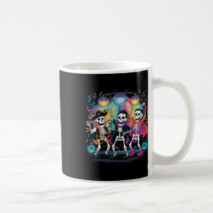 Skeleton Dance Party Spooky Halloween Feier Kaffeetasse