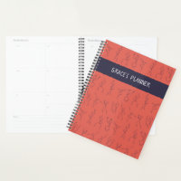 Skeleton Dance planner - orange