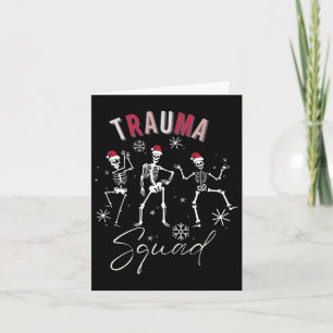 Skeleton Dancing Trauma Nurse Squad Weihnachten Ne Karte