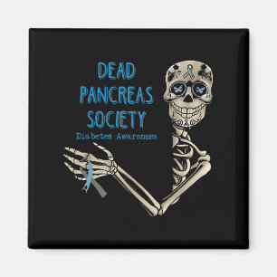 Skeleton Dead Pancreas Society Diabetes-Bewusstsei Magnet