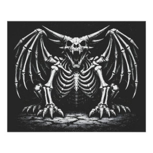 Skeleton-Drache von BurnsInHell Poster