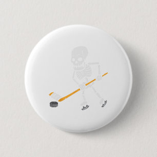 Skeleton Eishockey Halloween Kostüm Spor Men Boy Button