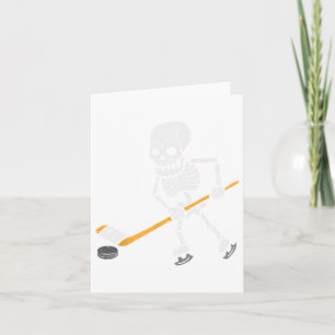 Skeleton Eishockey Halloween Kostüm Spor Men Boy Karte