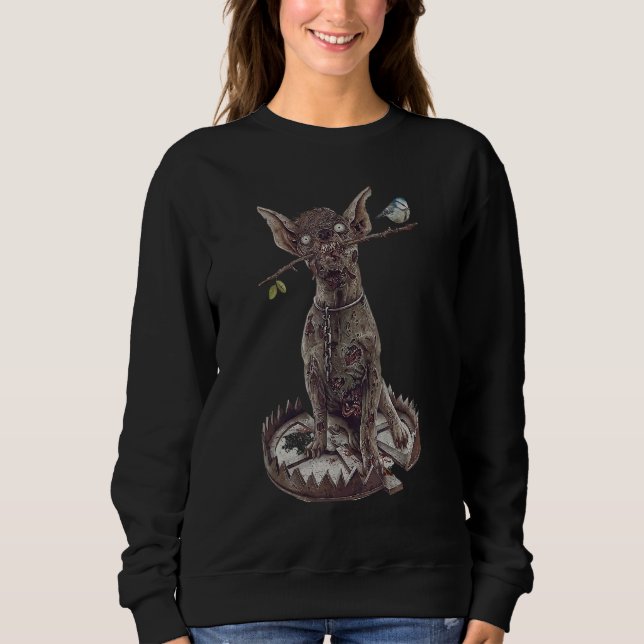 Skeleton Fairy Grunge Fairycore Ästhetik Hellhoun Sweatshirt (Vorderseite)