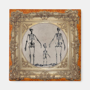 Skeleton Familien-Magnet Magnet