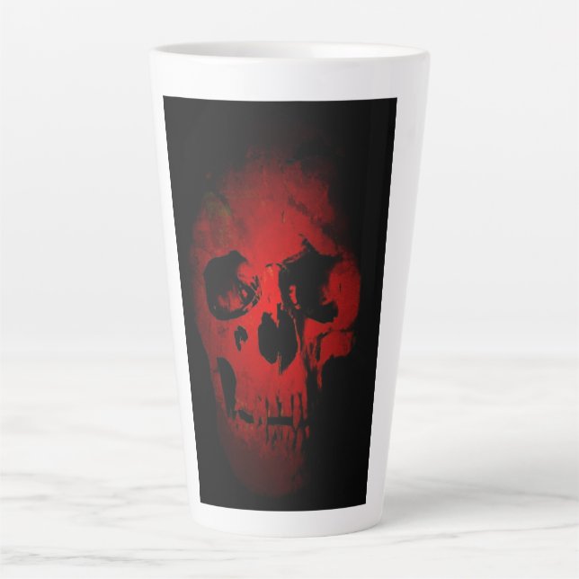Skeleton Fantasy Art Heavy Metal Milchtasse (Vorderseite)